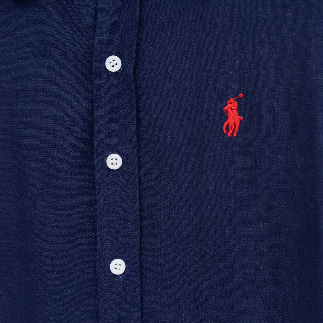 P280 top version (different currencies) You can scan the code to enter the official website Style: Ralph Lauren POLO linen old money style embroidered long shirt POLO Color: Picture color Size: S-L Fabric: Linen Accessories: A full set of customized accessories No gender distinction, the same style for men and women